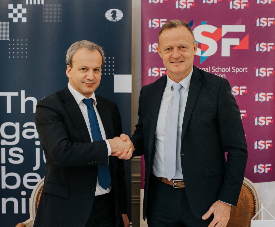 FIDE establishes closer cooperation with International School Sport Federation