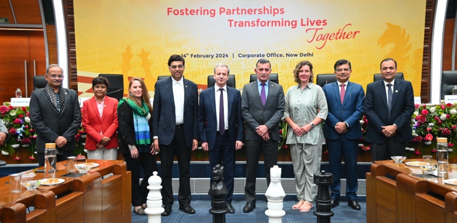 FIDE delegation visits headquarters of IndianOil Corporation
